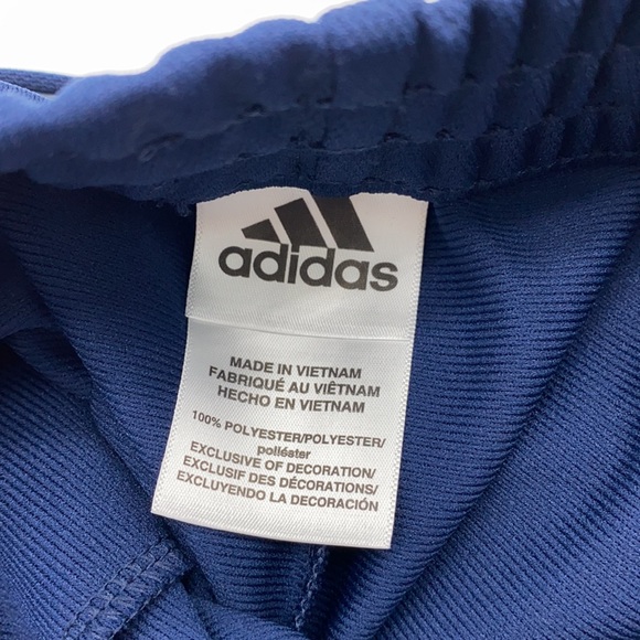NWT ADIDAS 3 STRIPE TRAINING PANTS BOYS NAVY SIZE SMALL - Picture 5 of 7